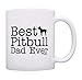 Dog Lover Gifts Best Pitbull Dad Ever Pet Owner Rescue Gift Coffee Mug Tea Cup White
