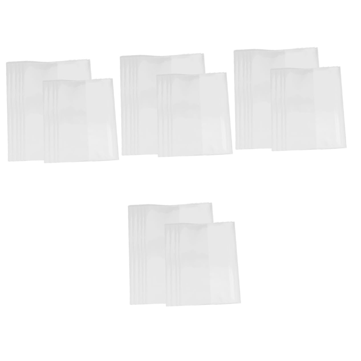 DOITOOL 80 Pezzi Copertine Trasparenti per Libri Scolastici Impermeabili Protezione per Quaderni e Testi Facili per Studenti