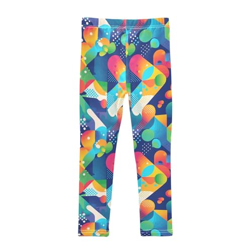 KLL Happy St Toddler Girls' Leggings Stretch High Waisted Dance Pants Exercise2