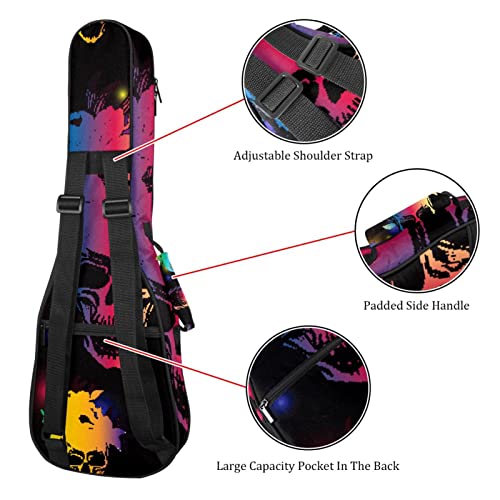 Sac ukulélé ténor rembourré imperméable motif papillon - 3