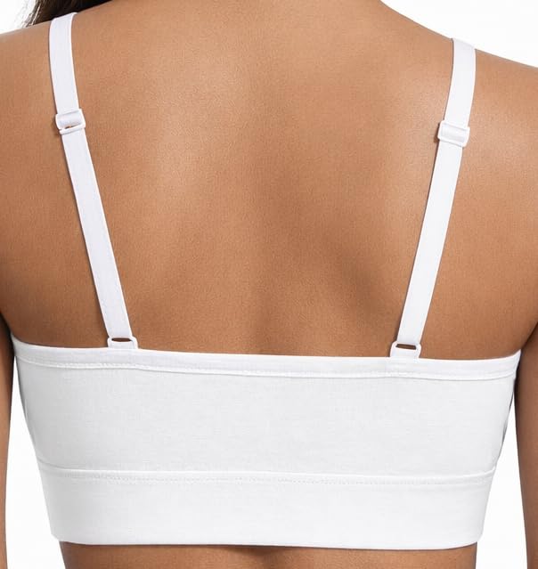 Image of Women's Non-Padded Cotton Bra with Sports Look | Soft Stretchable Everyday Bra | Wire-Free Comfortable Innerwear