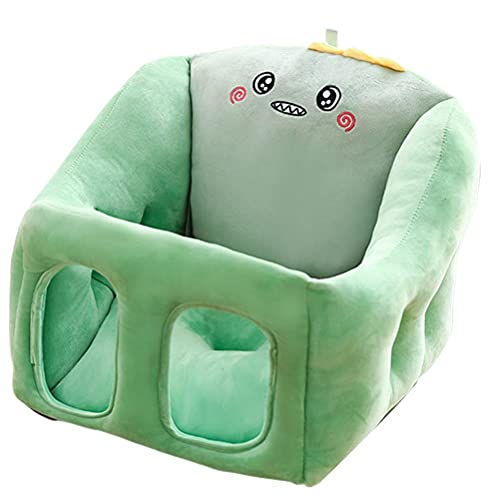 ベビーソファー お座り勉強チェア ベビーソファーカバー お座り練習 可愛い ベビーチェアカバー 赤ちゃん ぬいぐるみ ふわふわ 滑り止め 安定感 取り付け簡単 座布団 お食事 保育園 男女兼用 ベビーグッズ 贈り物 (dinosaur,40*35cm*32