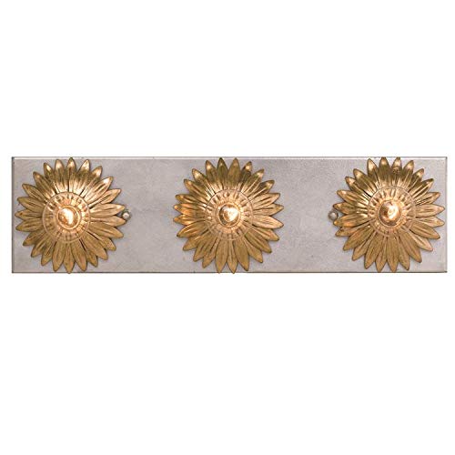 Crystorama Broche 3 Light Antique Gold & Antique Silver Bathroom Vanity #6