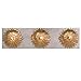 Crystorama Broche 3 Light Antique Gold & Antique Silver Bathroom Vanity