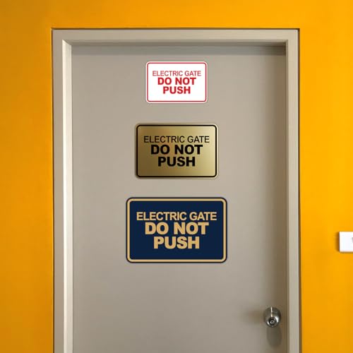 Panneau de portail électrique Do Not Push pour protéger votre motorisation - 7