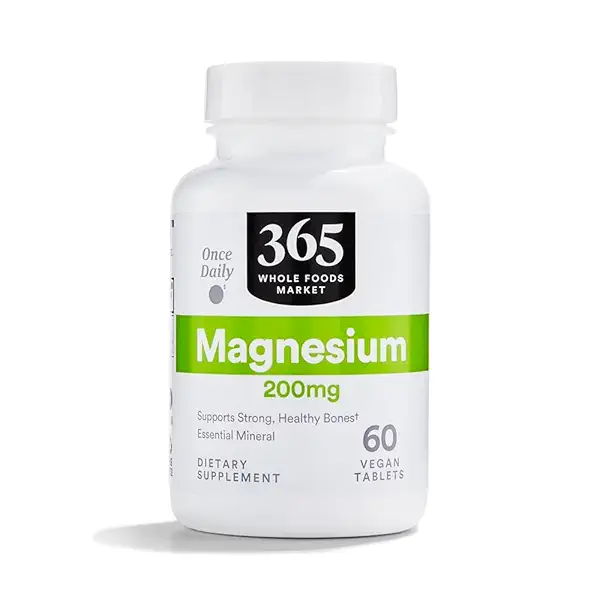 Magnesium 200mg,Vegan, 60 Tablets 1