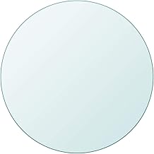 vidaXL Table Top Made Of Tempered Glass, Round, 600 mm