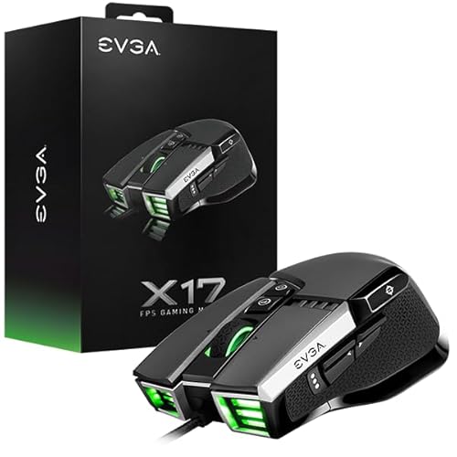 X17 Mouse da Gioco, Wired, Grigio, Personalizzabile, 16.000 DPI, 5 Profili, 10 Pulsanti, Ergonomico, 903-W1-17GR-K3 - Mouse gaming - Immagine 1