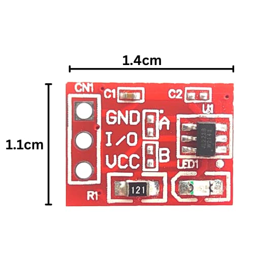 UNIVERSAL HUB� TTP223 5Pcs Touch Key Switch Module Self-Locking Switches Jog 2.5-5.5V - Image 3