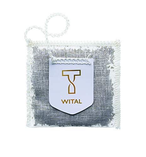WITAL-TEE-GINGER-LEMONGRASS-Kraeutermischung-Ganze-Blaetter-50-Plastikfreie-Handgenaehte-Teebeutel-aus-reiner-Baumwolle