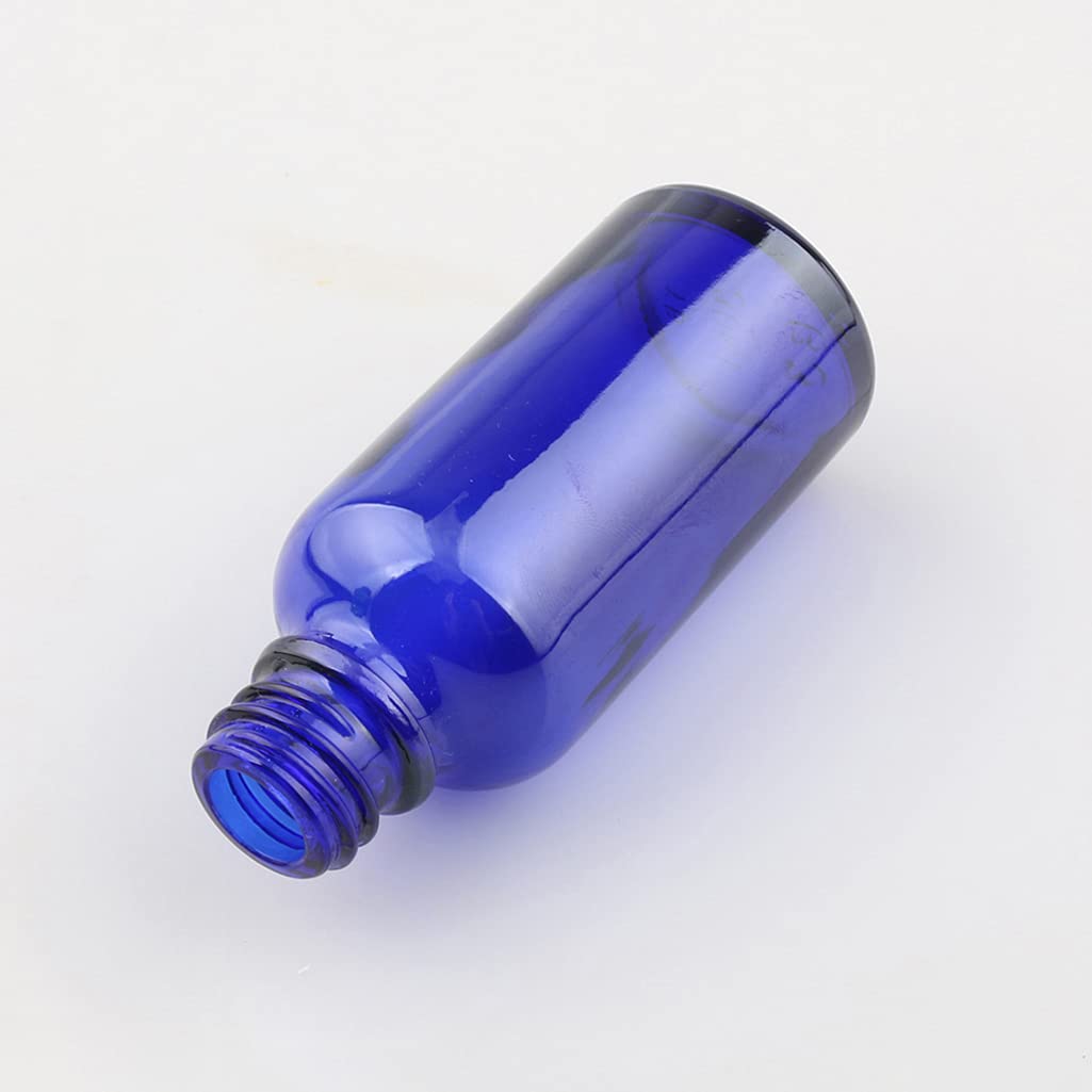 24 Pezzi Blu Bottiglie Contagocce in Vetro 30 ml con Chiusura a Prova di Manomissione, Vuoto Flaconi con Pipetta Contagocce, per Olio Essenziale, Aromaterapia con Imbuti