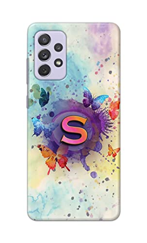 Image of PRINTFIDAA� Printed Hard Back Cover Case for Samsung Galaxy A72 Back Cover (Alphabet S) -2808