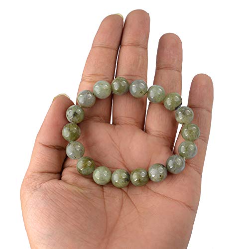 Image of Reiki Crystal Products Certified Natural Crystal Stone Round 10 mm Beads Bracelet for Men & Women | Reiki Charged Gemstone Jewellery Bracelet | Multiple Stone Variants Available