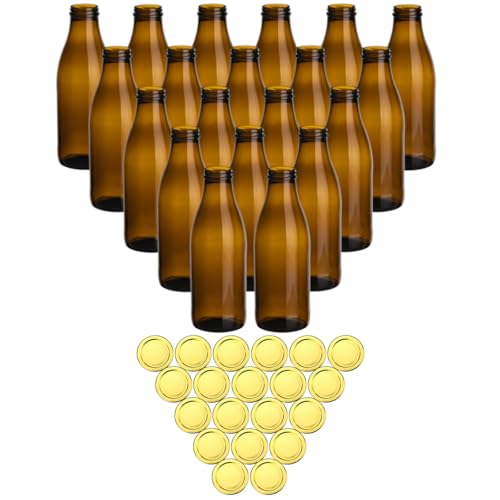 Bottiglia: le bottiglie da 1 litro con grande apertura sono anche molto adatte come borraccia per acqua, limonata, cocktail o bevande miste per feste estive e feste in giardino
