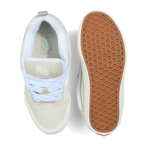 Image of Vans Unisex Knu Skool Sneaker, Stripes Oatmeal, 7 US Men