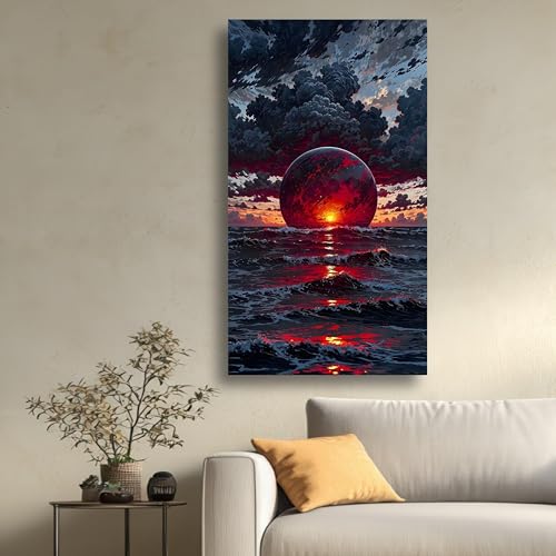 Pósteres de lienzo de naturaleza abstracta con cuadro de esfera marina 3
