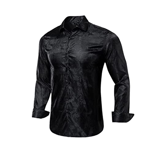 Chemise en soie manches longues Cy-1017 rouge bordeaux idéale pour soirée chic