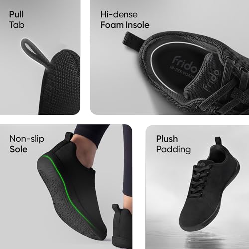 Image of Frido Cloud Comfort Walking Shoes for Women | Zero-Drop Barefoot Design with Wide Toe Box | Lightweight Breathable Comfort Shoes | Natural Foot Movement | Available in Slip-On & Lace-Up Styles