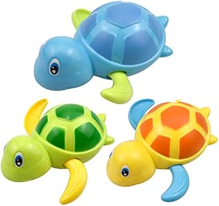 Cozlly 3PCS Baby Bath Toys, Baby Bathtub Toys, Wind up Water Toys Swimming Turtle, Baby Wind Up Bath Toys, Baby Shower Bathtime Fun Water Toys, Clockwork Turtle for Toddlers Boys Girls