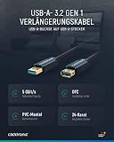 Clicktronic Casual USB 3.0 kabel przedłużający o wysokiej prędkości USB A wtyczka do gniazda A z pozłacanymi stykami 3,0 m