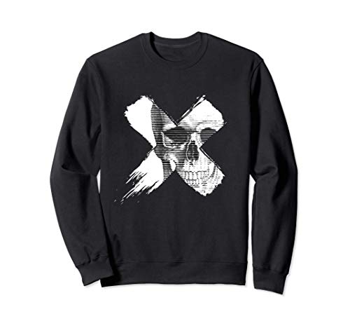 Cruz Blanca Calavera Sudadera