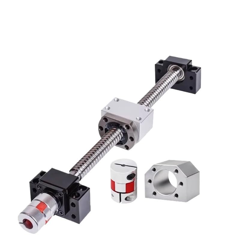 ‌Precision Ball Screw Kit SFU1604-1620 with Mounting Accessories (Nut Housing+BK12/BF12 Bearing + Coupling) - Linear Motion(SFS1620,200mm)