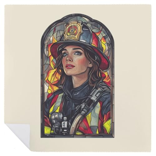 Servilletas de tela reutilizables de mujer bombero para decorar tu mesa de cocina 7