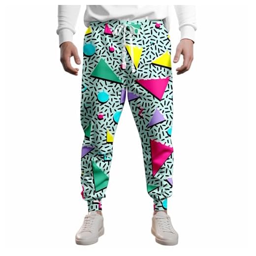 VVGETE 80s Costumes for Men Joggers Pants,Casual Pants Running Pants with Drawstring,90s Outfit for Men Black