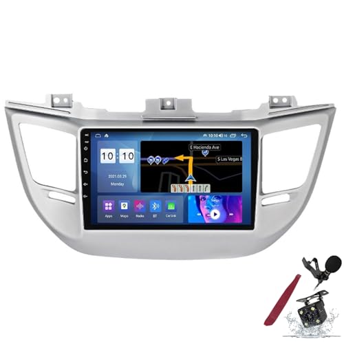 Radio Voiture Android 15 Écran Tactile GPS Sat Navi WiFi 5G Carplay