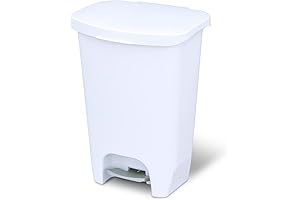 Glad 13 Gallon Trash Can | Plastic Kitchen Waste Bin with Odor...