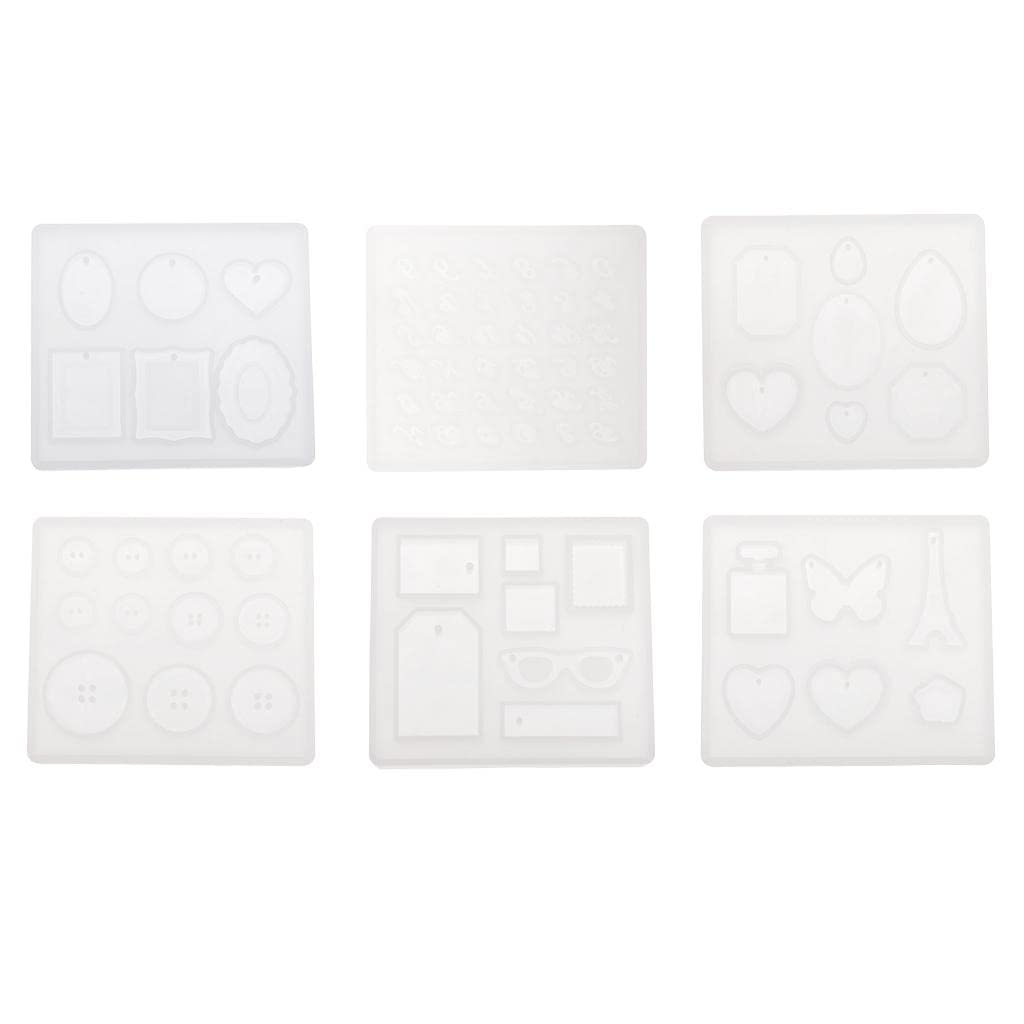 SNAPPSY DIY Pendant Charms with Hole Jewelry Making Mold Epoxy Resin Casting Mould 1