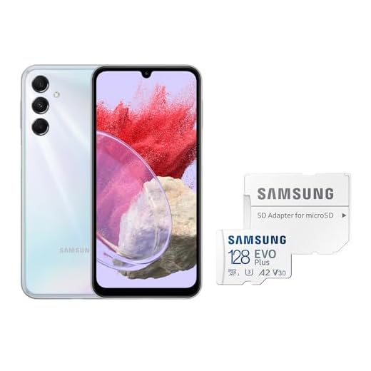 Samsung Galaxy M34 5G 128GB 6GB RAM Mega Bateria 6000mAh Câm Tripla 50MP + Cartão Memória 128GB Prata