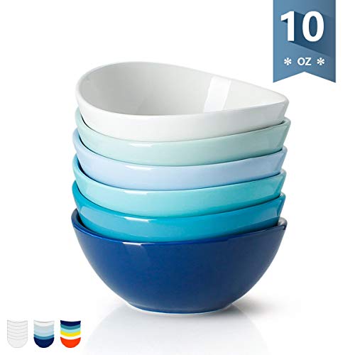 Sweese 101.003 Porcelain Bowls - 10 Ounce for Ice Cream Dessert, Small Side