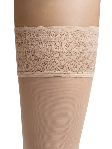 Wolford 15 Deniers Floral Lace Stay-Up Sheer Tigh Highs For Women3