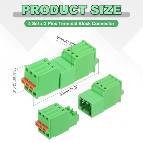 Conectores PCB de resorte MECCANIXITY de 3 pines para cableado rápido de equipos 2