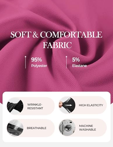 Image of GRACE KARIN Work Dresses for Women 2026 Sleeveless Button Business Midi Dress Notch Lapel V Neck Formal Office A Line Dresses