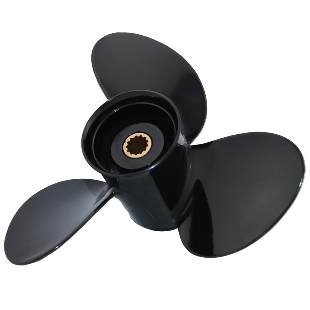 Boatman 13x11 Alluminio Barca Elica Sostituzione per BRP Johnson Evinrude OMC Stern Drive E-TEC 40-75 HP 13 Spline Dente RH