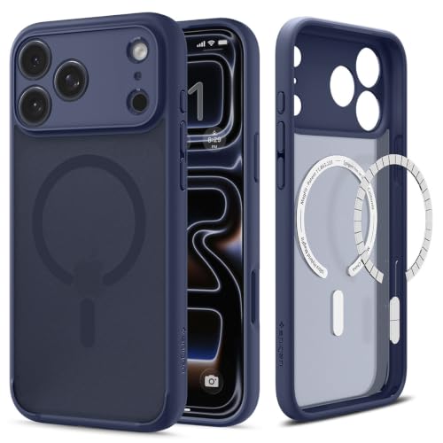 Image of Spigen Ultra Hybrid MagFit for iPhone 17 Pro Max Case, Frost Deep Blue