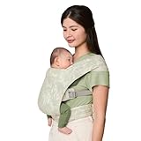 Ergobaby Embrace Newborn Baby Carrier for Infants 0-12 Months (7-25 lbs) - Ergonomic 2-Position Infant Carrier with Head and Neck Support, Hip-Healthy Positioning - Sage Meadows