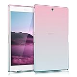 kwmobile Crystal case for Sony Xperia Tablet Z3 Compact TPU silicon case tablet protective case cover with Design two colours in dark pink blue transparent