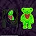 Super7 Grateful Dead Dancing Bear (Glow in The Dark) - 3.75