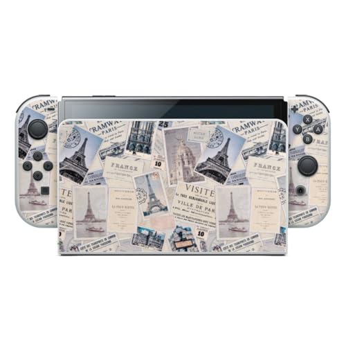 DeinDesign Nintendo Switch OLED Skin Paris Retro
