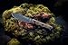 Tops Knives Spirit Hunter x3 Full Tang Fixed Blade- Brown Leather Sheath w/Dangler (Green Canvas/Black Canvas Micarta)