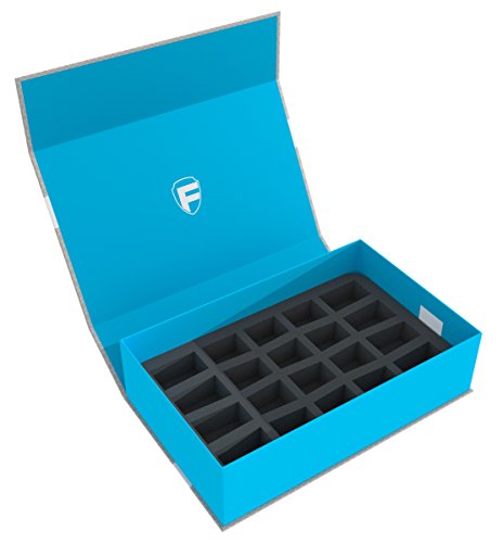 Magnetic Box Bleu compatible avec 40 figurines rangement jeux de plateau