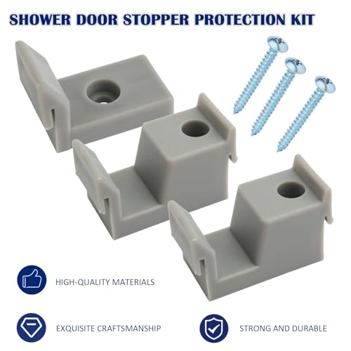 Parachoques para puerta de ducha anticolisión con reducción de ruido kit EAORBD 4
