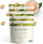 Handfuel Himalayan Salted Pistachios, Hand Roasted Shelled Pistachios, 9g of Protein, Proudly Canadian Made Plant Based Flavoured Nuts, Gluten Free - 150 Grams