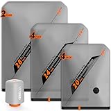 Rechargeable Wireless Pump Travel Storage Bags Set - 10 Pack Portable Space Saver Bags for Travel & Home - Vacuum Compression Packing Seal for Clothes, Blankets, Seasonal Storage