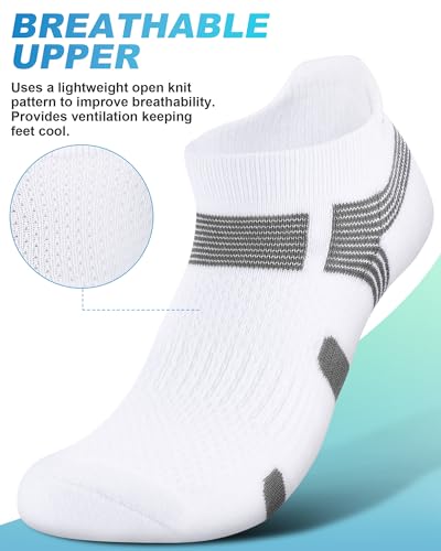 Image of Trusiel Women Ankle Compression Athletic Running Socks No Show Low Cut 5 Pairs