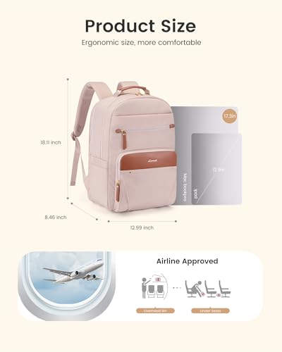 LOVEVOOK Leather Trim Work Backpack