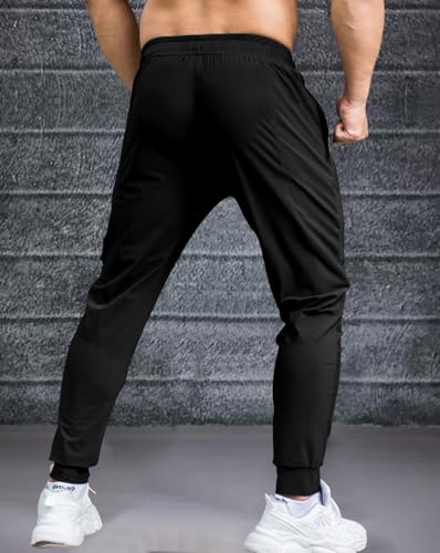 Image of Noble Monk Men's Regular Fit Track Pants | Sport Pant | Plain Track Pant for Men Charcoal Grey